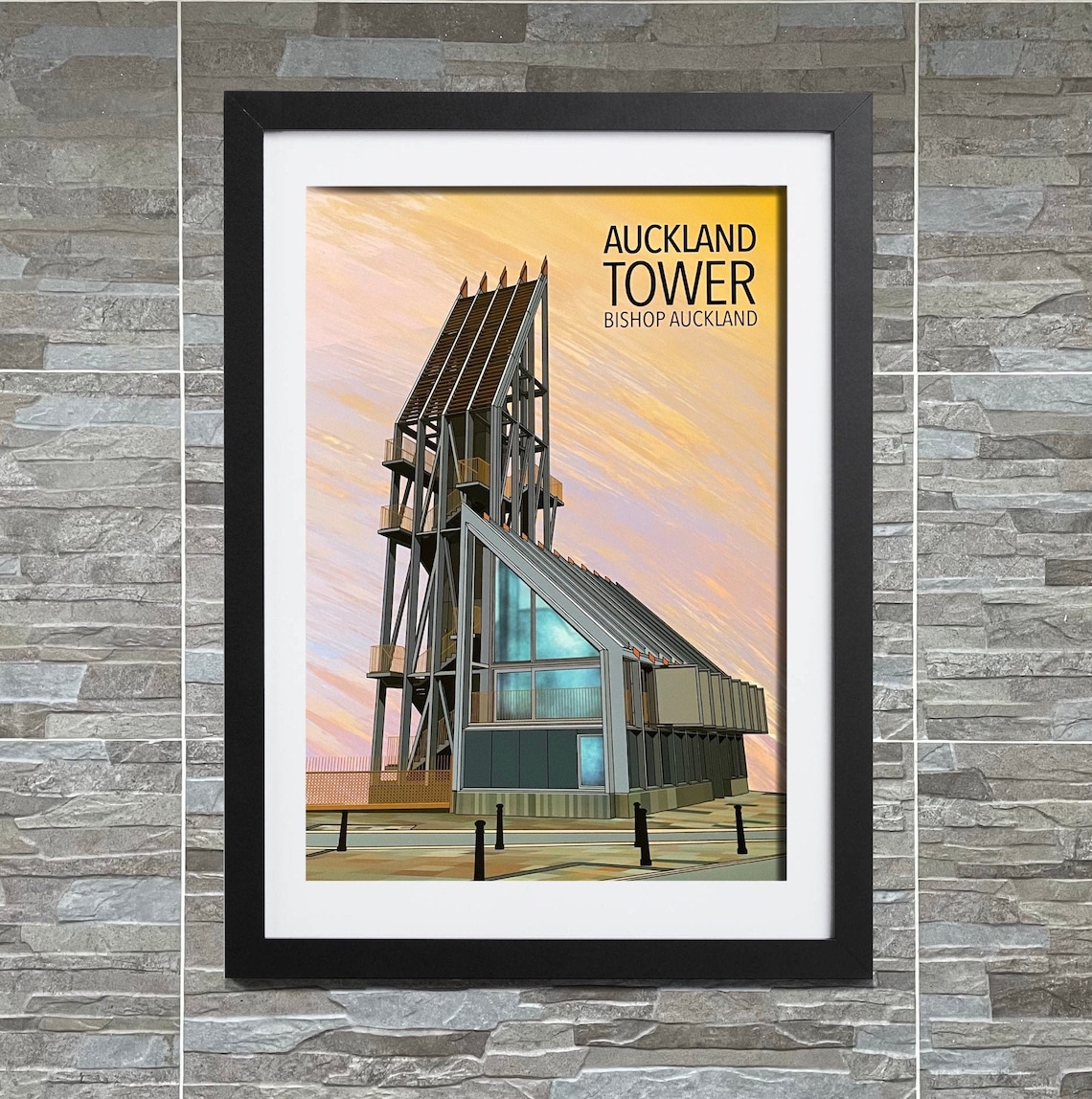 Auckland Tower Sunrise Auckland Digital Art Etsy
