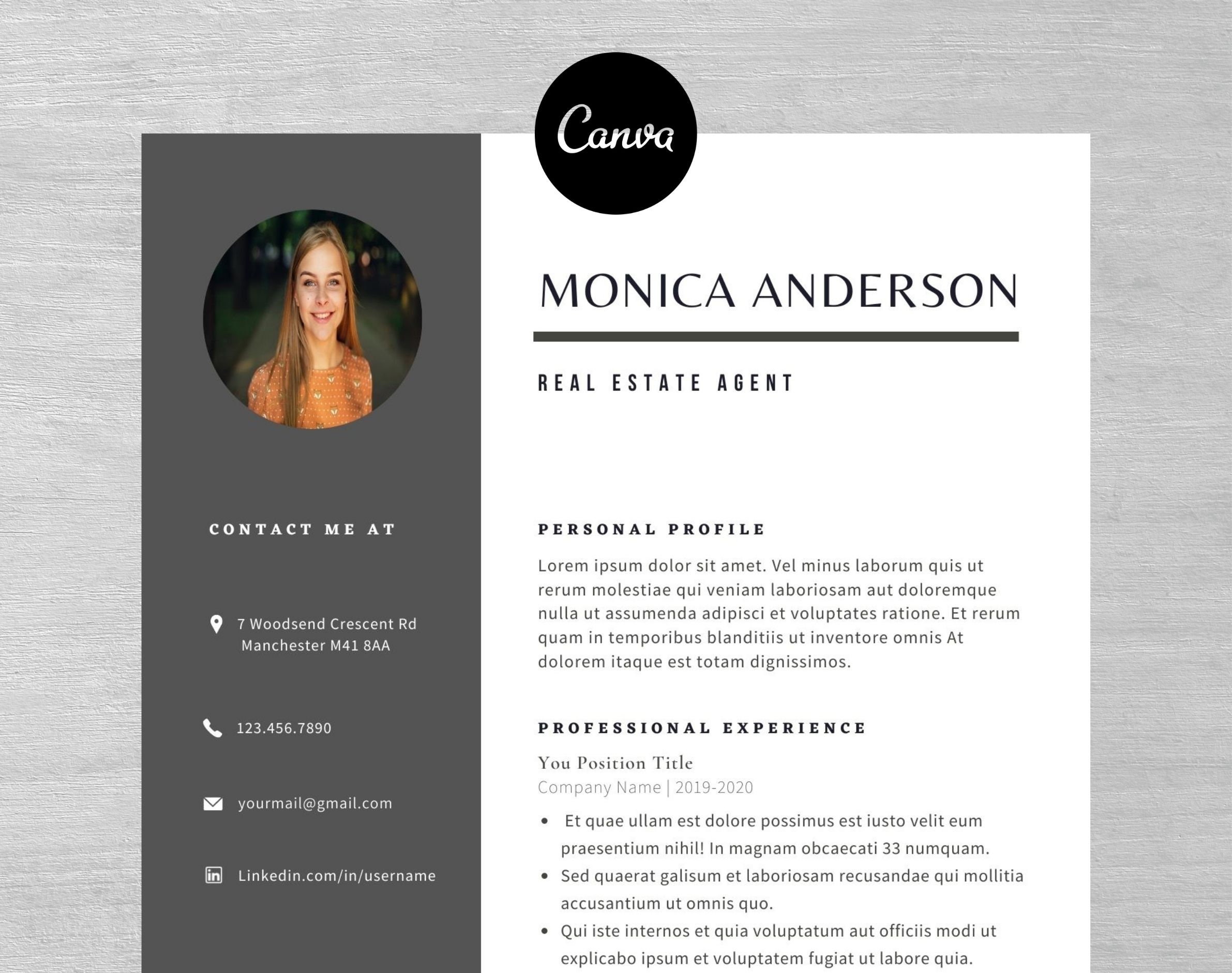 Resume Template Canva Resume Templates - Il Fullxfull.3731266367 Lvrg 