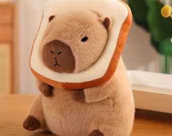 Capybara Plush Kawaii Animal Plushie Toy Brown Capybara Plushie Pillow Plush Toy Capybara Cartoon Stuffed Plushie Gift For Kids