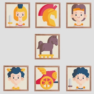 Greek Heroes Pack - Cross Stitch Patterns