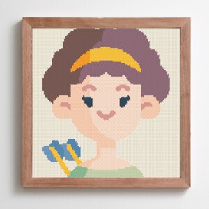 Artemis - Greek Goddess - Cross Stitch Pattern