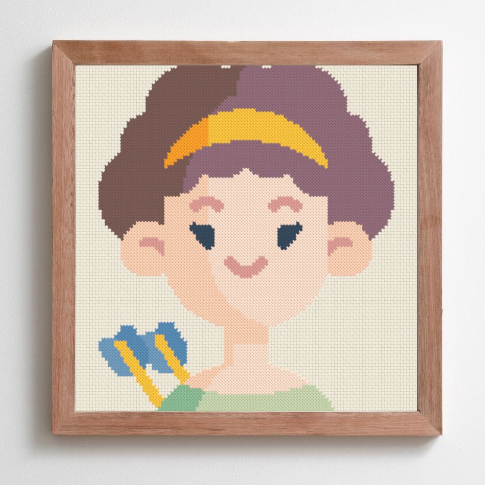 Artemis - Greek Goddess - Cross Stitch Pattern - Etsy