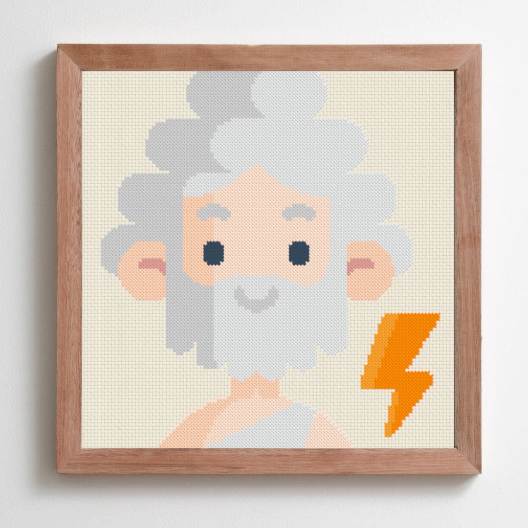 Zeus - Greek God - Cross Stitch Pattern - Etsy