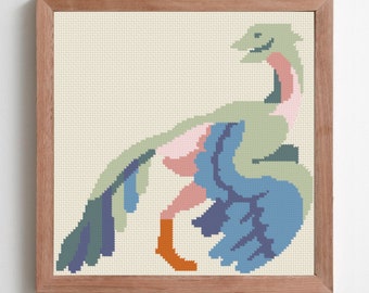 Archaeopheryx | Dinosaurs | Counted Cross Stitch Pattern | Instant PDF Download