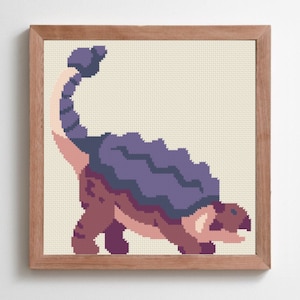 Ankylosaurus | Dinosaurs | Counted Cross Stitch Pattern | Instant PDF Download