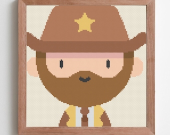 Sheriff | Counted Cross Stitch Pattern | Instant PDF Download