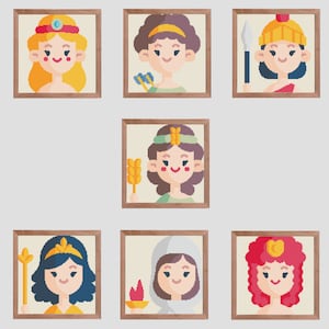 Greek Goddesses Pack - Cross Stitch Patterns