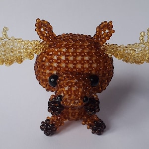 Perlentier Big Head Moose - PDF Instructions (German)