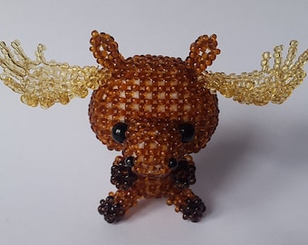 Perlentier Big Head Moose - PDF Instructions (German)