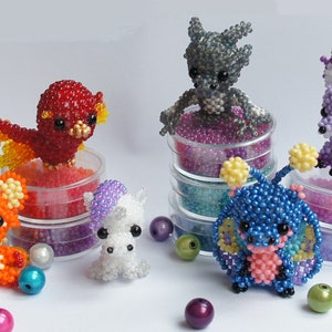 Small Big Heads Set 10 Fantasy 3.0 - PDF pattern /Smaller Big Heads Set 10 Fantasy 3.0 PDF pattern eng - beaded animals