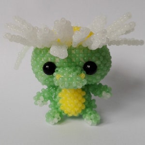 Perlentier Big Head Marguerite Dragon - PDF Instructions (German)