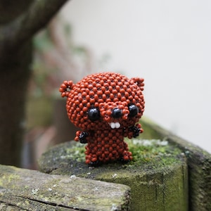 Beaded Animal Big Head Beaver - PDF Instructions (German)
