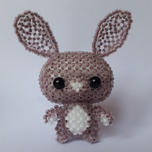 Perlentier Big Head Bunny - PDF Instructions (German)