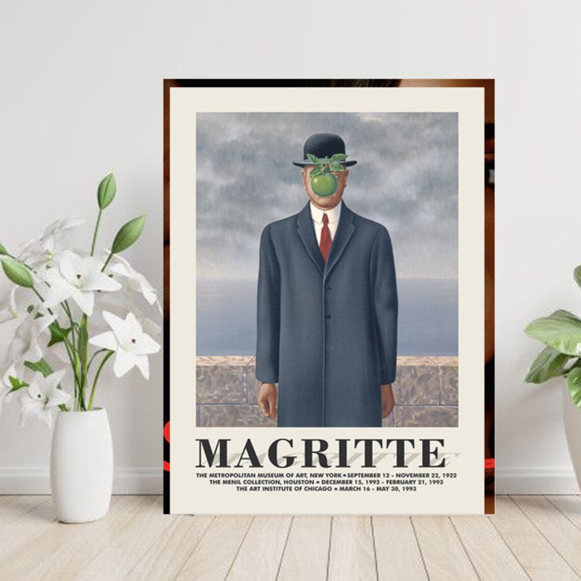 Rene Magritte Exhibition Poster Etsy