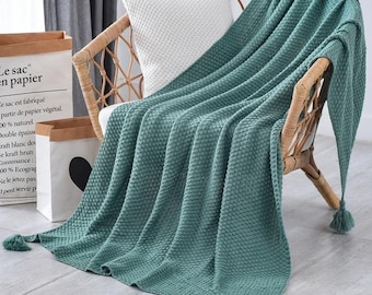 Nordic Knitted Throw Thread Blanket Bed Sofa Plaid Travel Soft Towel Tapestry