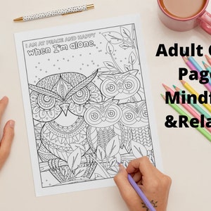 Adult Coloring Pages for Meditation
