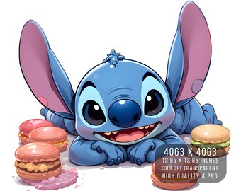Stitch Summer Beach PNG – Diseño digital, sublimación (descarga digital)