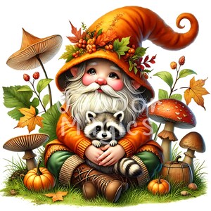 12 Gnome bundle Clipart PNG, Gnomes, Digital Download, Card Making, Mixed Media, Gnome png, Watercolor clipart, Commercial Use