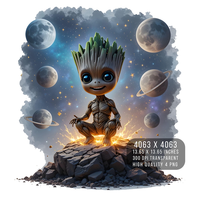 Baby Groot PNG Clipart – Transparent Digital Design (digital Download ...