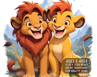 Lion King Splash Watercolor PNG – Digital Art, Sublimation (Digital Download)