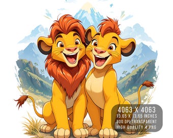 Lion King Splash PNG – Watercolor Digital Art, Sublimation (Digital Download)