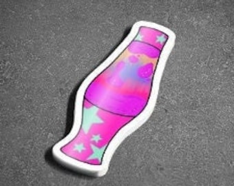 Glittery Lava Lamp Sticker