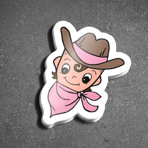 Kewpie Cowboy Sticker