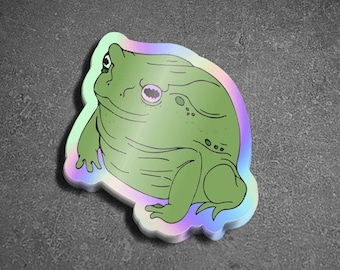 Toad Panic Sticker Holographic Toad Sticker - Etsy