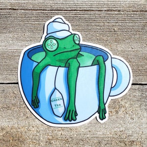 Aesthetic Frog Girl Sticker for Sale by Michae5horpe