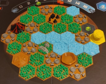 3D tiles compatible with Terraforming Mars (the dice game) + Missions expansion
