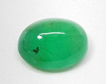 5.20 Carat AAA 100/% Natural Emerald Oval Cabochon Beautiful Loose Oval Emerald Gemstone May Birthstone Jewelry Making Tool And Ring