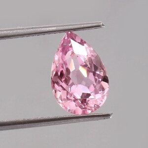 AAA 12x8 MM Natural Pink Morganite Loose Pear Gemstone Cut, Madagascar Morganite Cut Genuine Morganite Jewelry Making Tools & Ring Raw