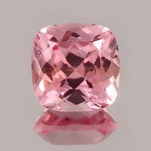 AAA+ Grade 12 MM Madagascar Morganite Loose Cushion Gemstone Cut, Transparent Pink Morganite Jewelry Making Tools & Ring Raw Product 11.65CT