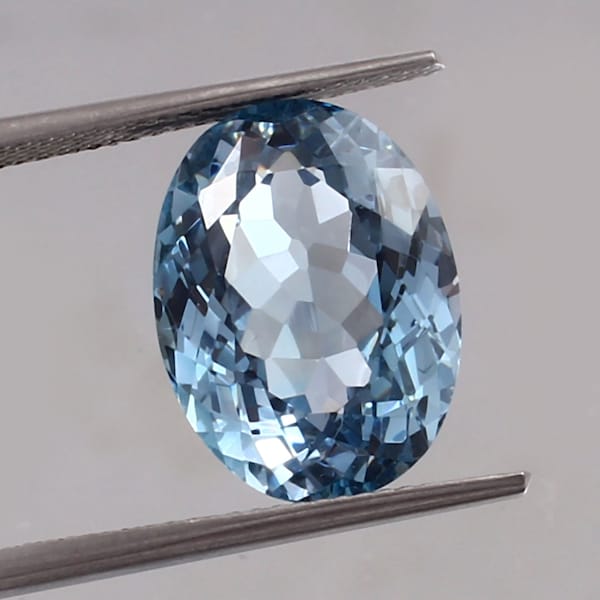 AAA Genuine Brazilian Aquamarine Loose Oval Gemstone Cut, Stunning Fine Quality Blue Aquamarine Ring & Jewelry Making Gemstone 10.45 Carat