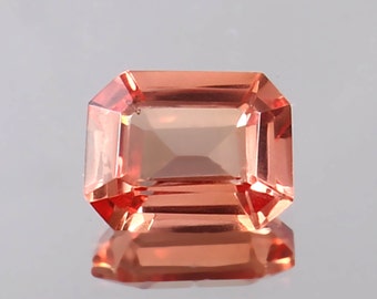 AAA Flawless Peach Padparadscha Sapphire Gemstone Cut, Loose Radiant Cut Padparadscha Cut Stone Top Quality Jewelry Tools & Ring Raw 2.40 Ct