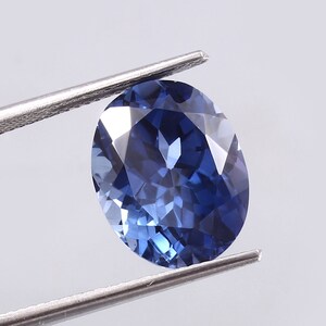 AAA 10x14 MM Flawless Ceylon Blue Sapphire Gemstone Cut, Loose Oval Cut Transparent Blue Sapphire Jewelry Making Tools & Ring Raw Product