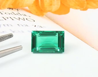 AAAザンビア産エメラルド：10MMラウンドカットグリーン宝石 - Etsy 日本