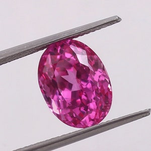 AAA Flawless Natural Pink Sapphire Loose Oval Gemstone Cut, Loose Pink Sapphire Cut For Genuine Jewelry Making Tools & Ring Raw 6.50 Carat