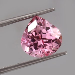 AAA+ Grade 11 MM Pink Morganite Loose Gemstone Cut, Loose Heart Shape Cut Madagascar Morganite Jewelry Making Tools & Ring Raw 6.15 Carat