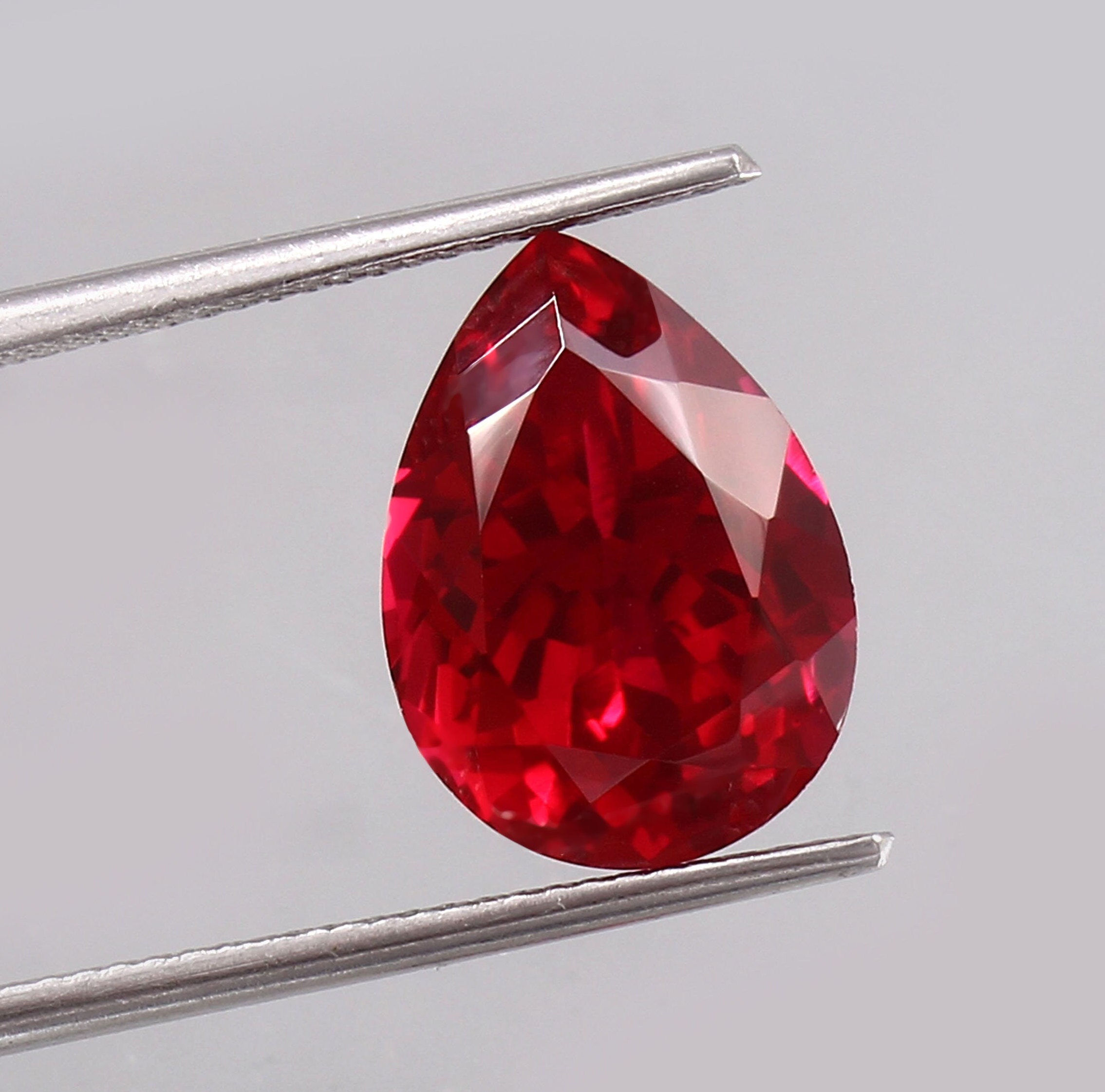 AAA Mozambique Red Ruby Pear: Loose Gemstone, Jewelry Making (9.30