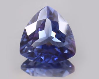 AAA Ceylon Blue Sapphire Gemstone: 12mm Trillion Cut Loose Stone