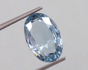AAA 4.60 Carat Brazilian Aquamarine Loose Gemstone Oval Cut, March Birthstone Jewelry Making Product
