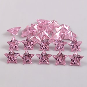 AAA Flawless 8 MM Ceylon Pink Sapphire Lose Stern kalibrierter Schnitt, feine Qualität Schnitt Stein Lose facettierten Schnitt Valentinstag Schmuckherstellung Werkzeuge