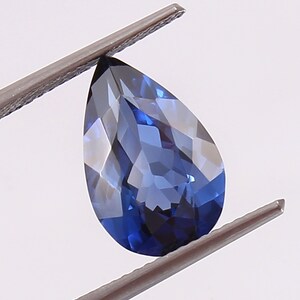 AAA Grade 4.35 Carat Ceylon Blue Sapphire Loose Pear Gemstone Cut, Flawless Blue Sapphire Cut High Quality Jewelry Making Tools & Ring Raw