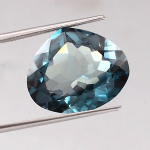 AAA Flawless Indicolite Blue Green Tourmaline Gemstone Cut, Loose Fancy Shape Quality Tourmaline Jewelry Making & Tools And Ring Raw 17 Ct