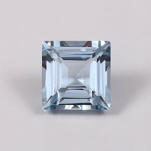 AAA Flawless Brazilian Aquamarine Gemstone Cut Princes Cut Genuine Aquamarine Cut Stone Genuine Jewelry Making Tools And Ring Raw 10 MM