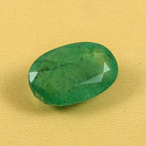 AAA 4.40 Ct 100% Natural Emerald Loose Oval Gemstone Cut, Loose Zambian Emerald Gemstone May Birthstone Jewelry Making Tools And Ring Raw