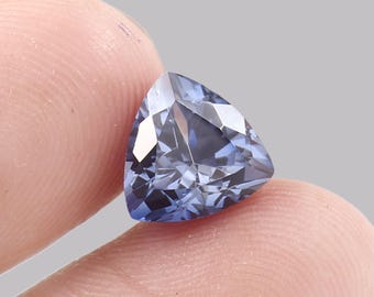 AAA Ceylon Royal Blue Sapphire: 9mm Trillion Cut Loose Gemstone