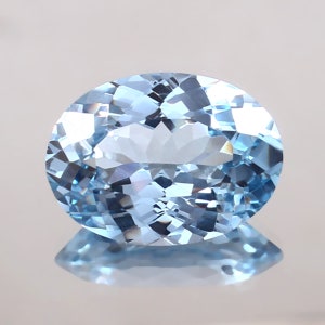 AAA 18x13 MM Flawless Brazilian Aquamarine Gemstone Cut, Loose Oval Cut Stunning Fine Quality Blue Aquamarine Ring & Jewelry Making Gemstone