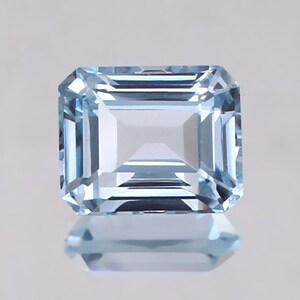 AAA 7.55 Ct Natural Aquamarine Gemstone Cut Loose Radiant Cut Stone Brazilian Aquamarine Stunning Rare Faceted Gemstone Cut Tools & Ring Raw